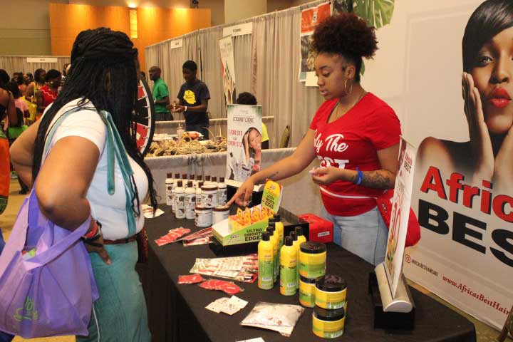 Africa's Best Vendor Table at the 2019 Charleston Natural Hair Expo